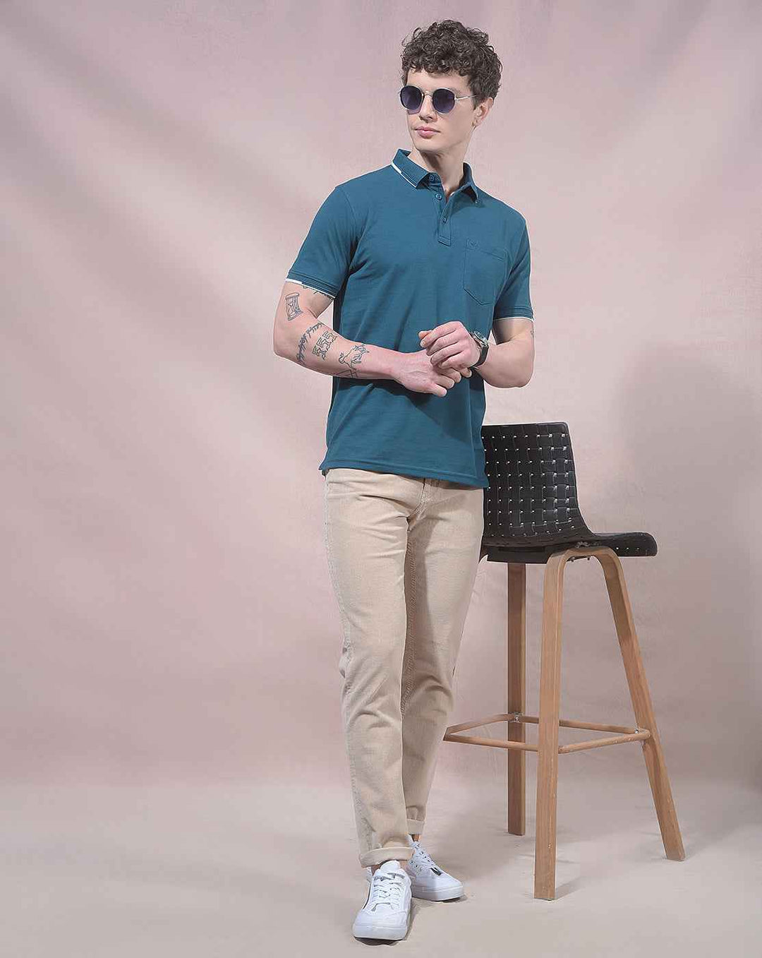 Ridge Beige Corduroy Trousers