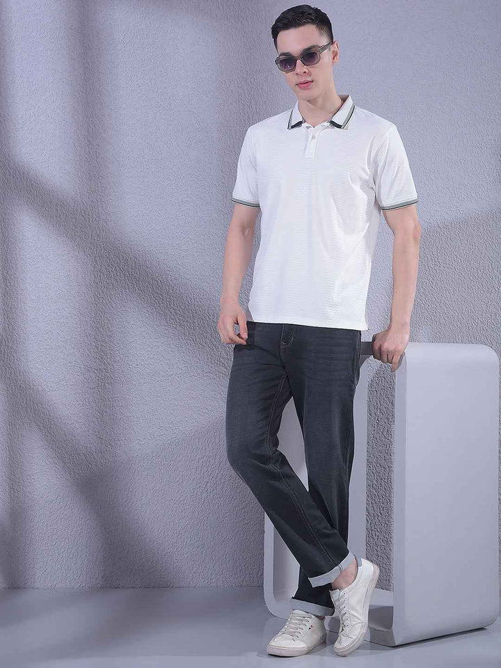 Jet Black Straight Jeans