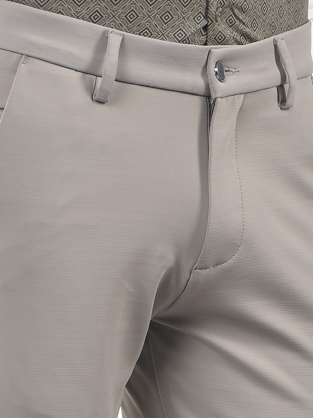 Lush Brown Textured Trousers