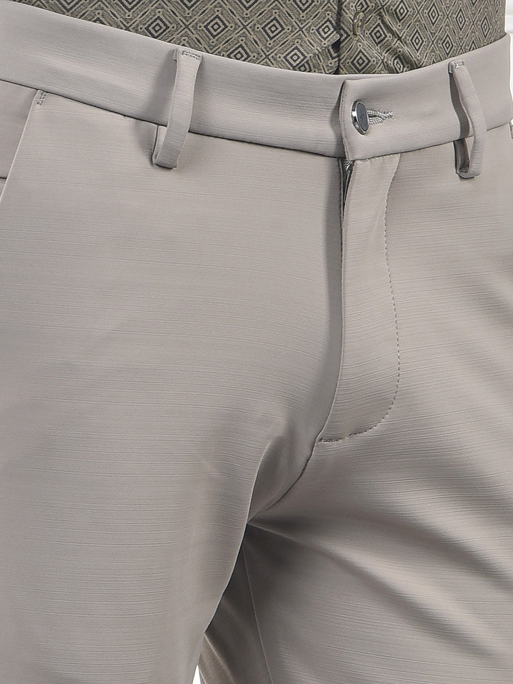 Lush Brown Textured Trousers