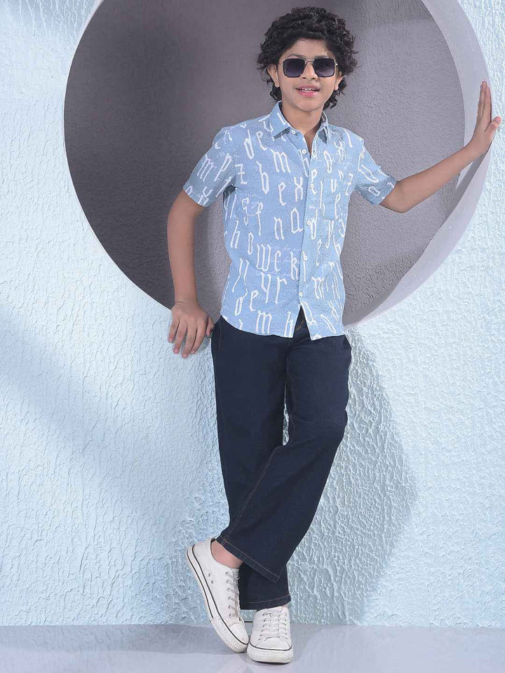 Navy Blue Baggy Jeans