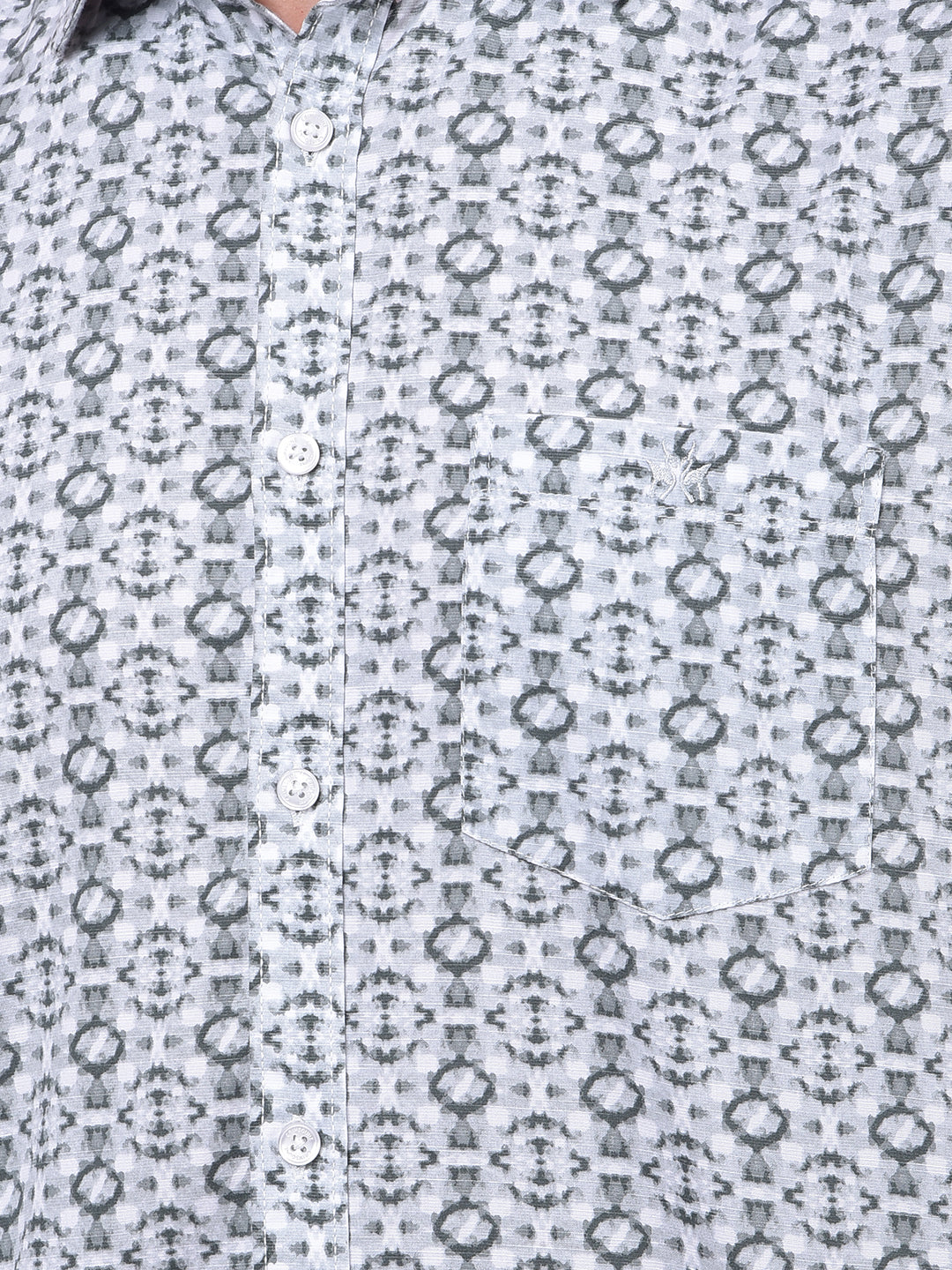Streamlined Grey Printed Shirt