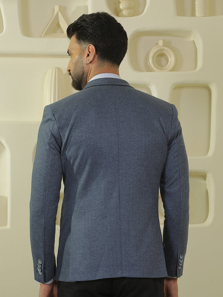 Blue Notch Lapel Blazer