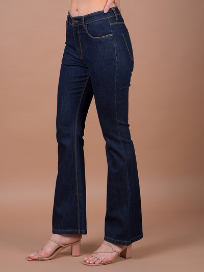 Blue Bootcut Jeans