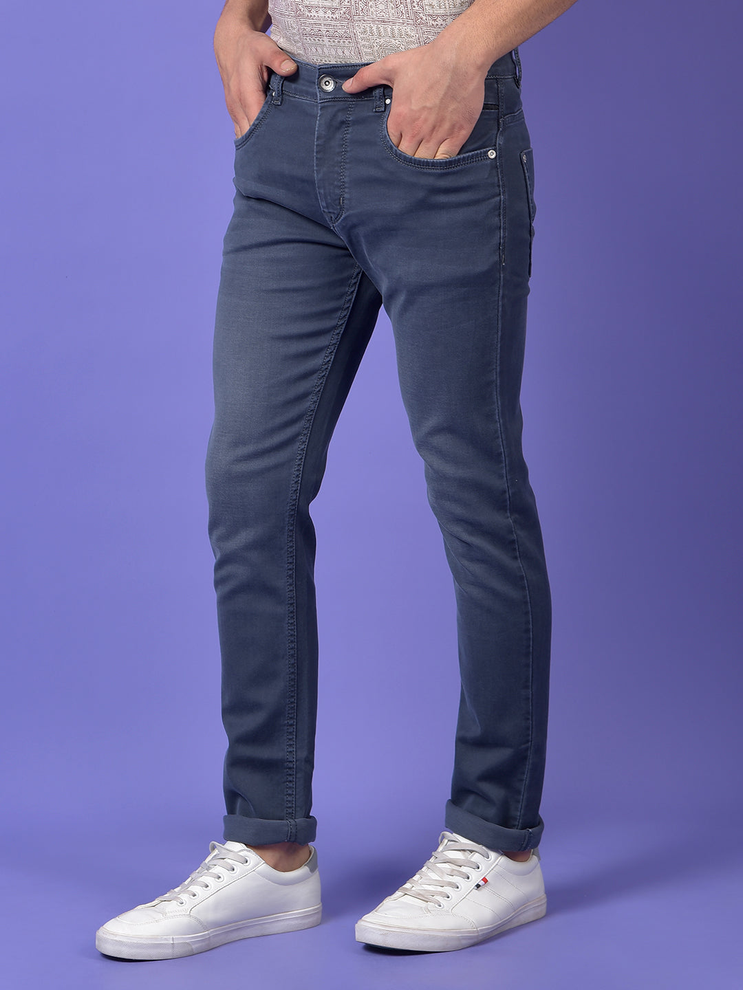Deep Indigo Stretch Denim Jeans
