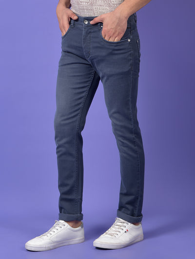 Deep Indigo Stretch Denim Jeans