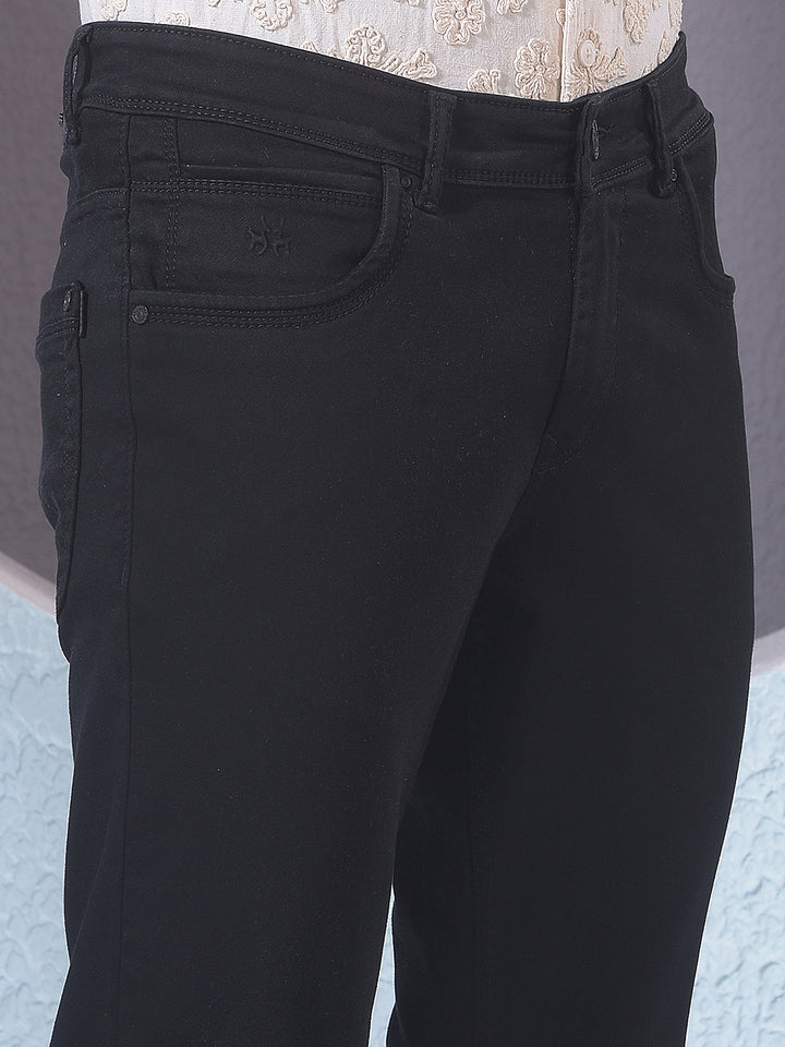 Midnight Black Slim-Cut Everyday Jeans