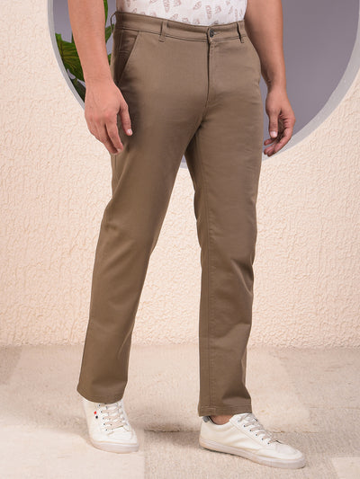 Breezy Khaki Straight Trousers