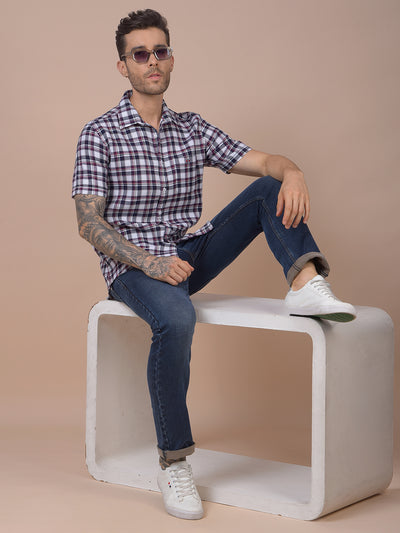 Red Checked 100% Cotton Shirt