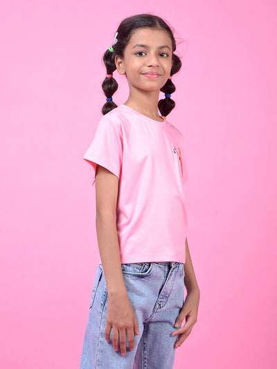 Pink Graphic Print T-Shirt