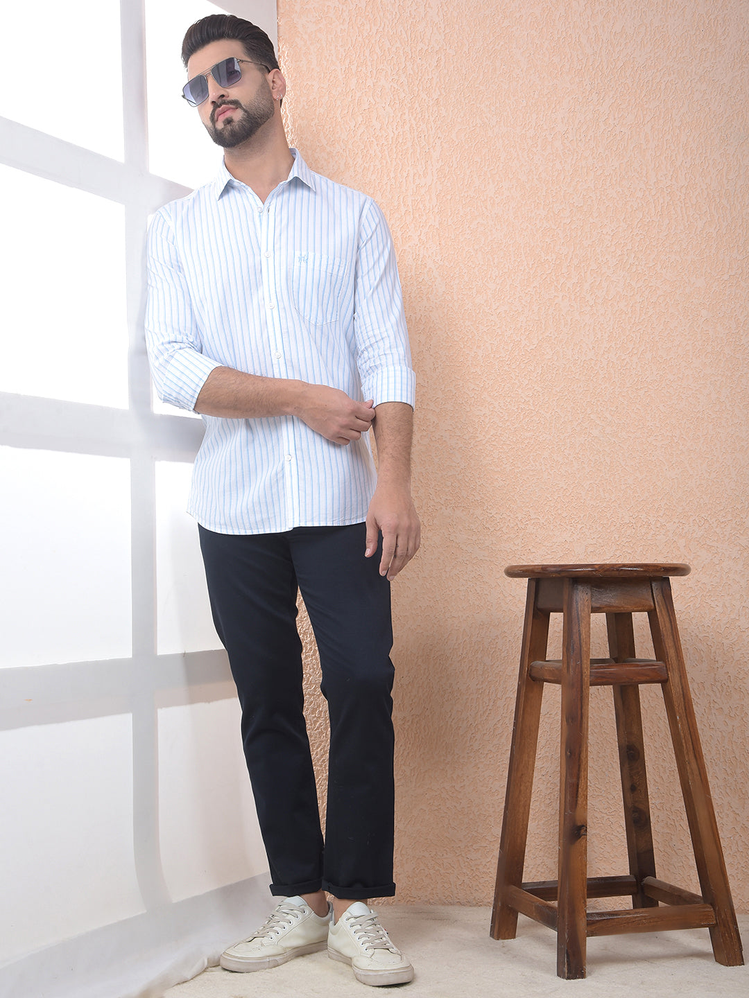 Urban Navy Chino Trousers