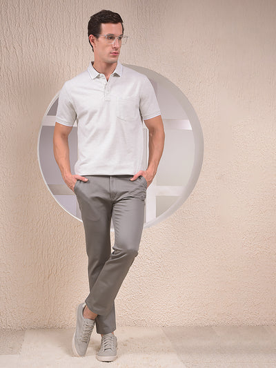 Grey Polo Neck T-Shirt
