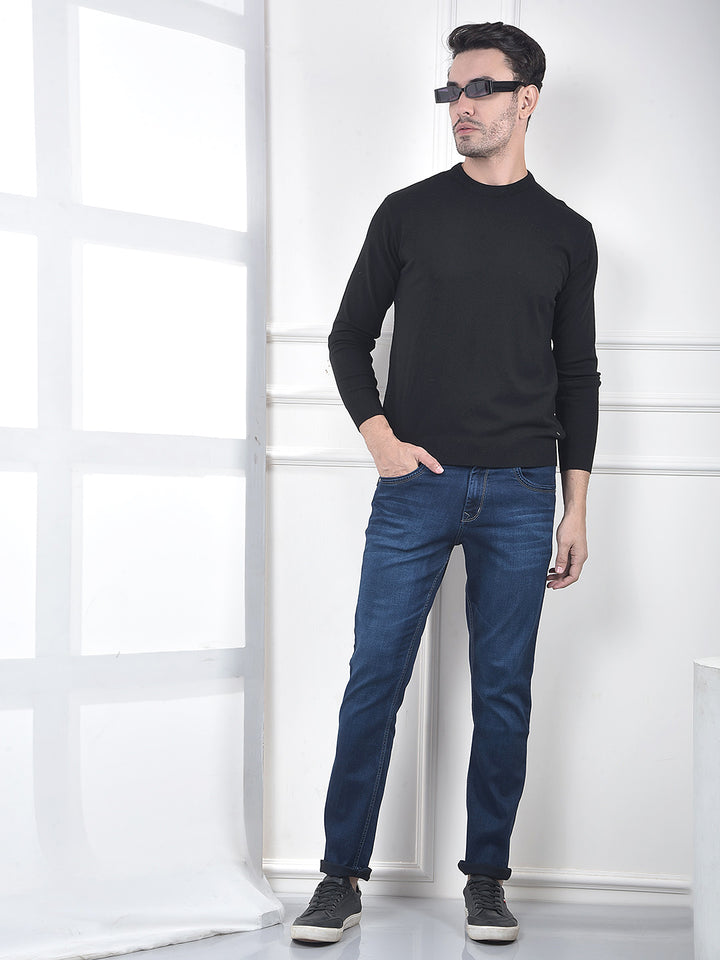 Classic Black Knit Sweater