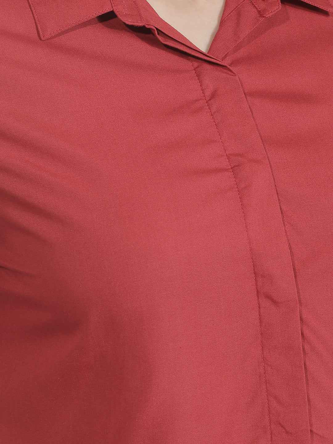 Striking Red Modal Flowy Top
