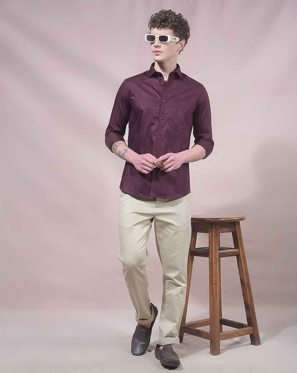 Orbit Beige Trousers