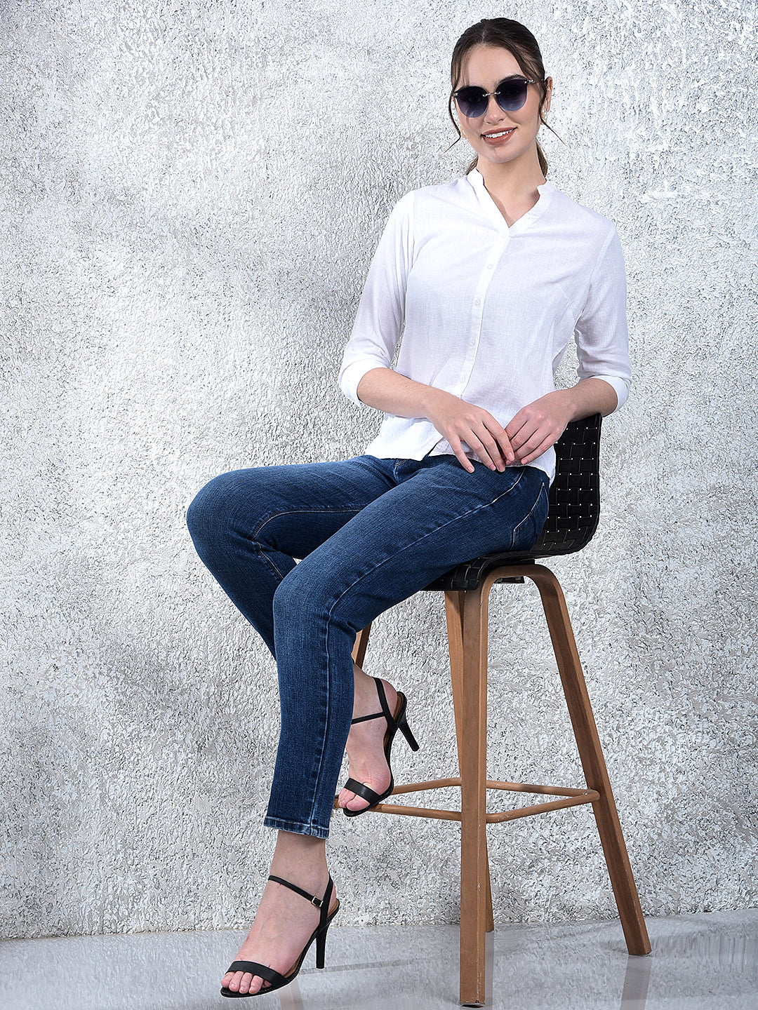 Minimalist Mandarin Collar Shirt