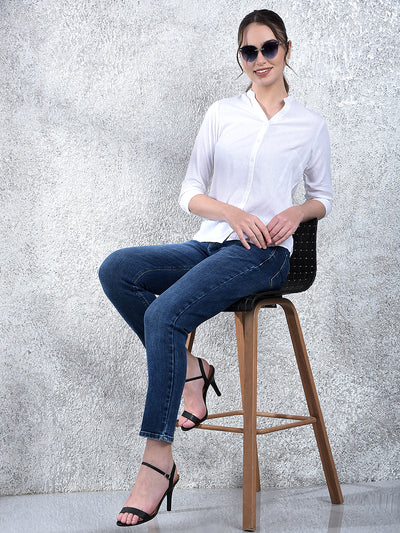 Minimalist Mandarin Collar Shirt