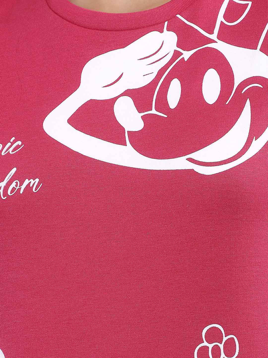Character Print Pink T-Shirt