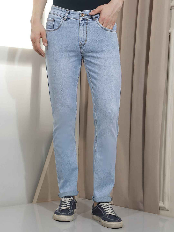 Classic Light Blue Washed Jeans
