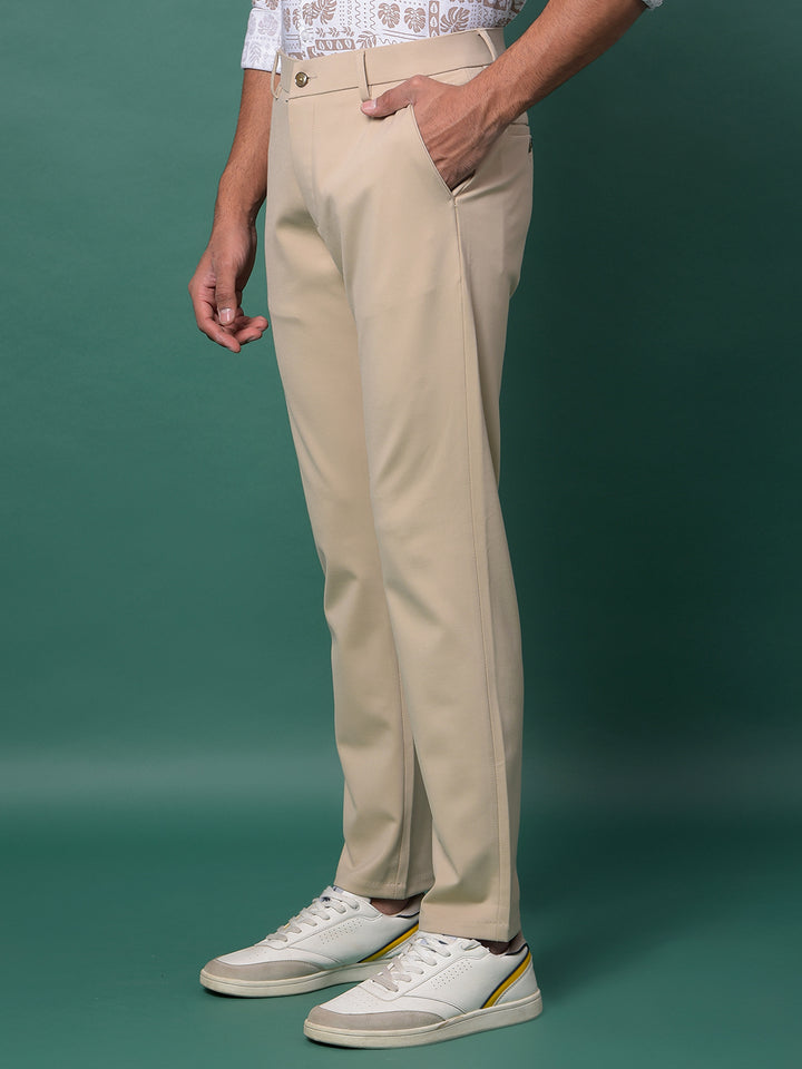Natural Beige Chino Trousers
