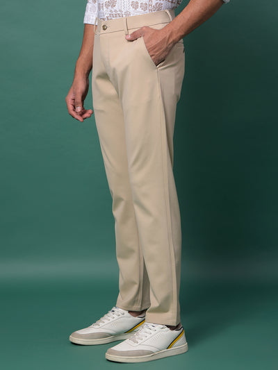 Natural Beige Chino Trousers