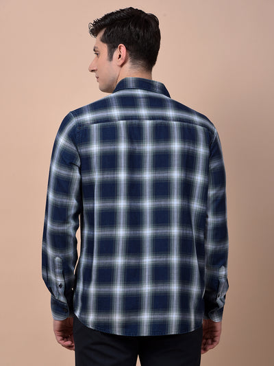 Green Checked 100% Cotton Shirt
