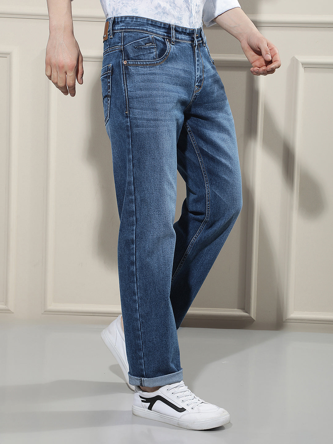 Refined Cobalt Blue Straight Jeans