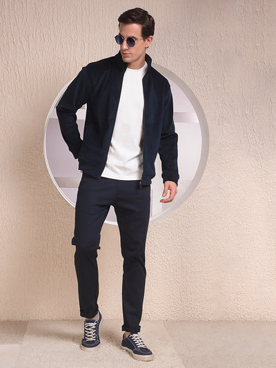 Navy Blue Stylish Sweatshirt