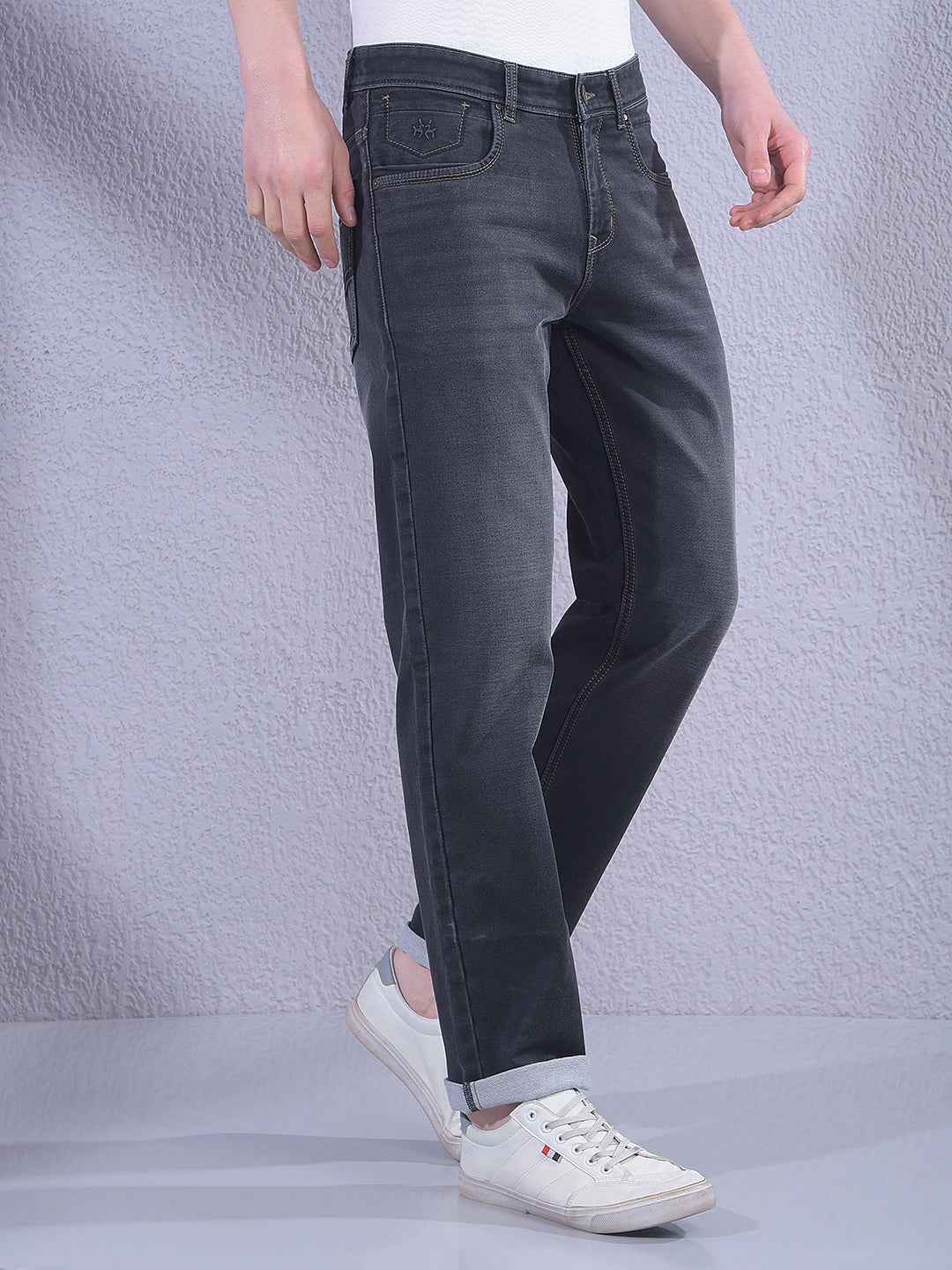 Jet Black Straight Jeans