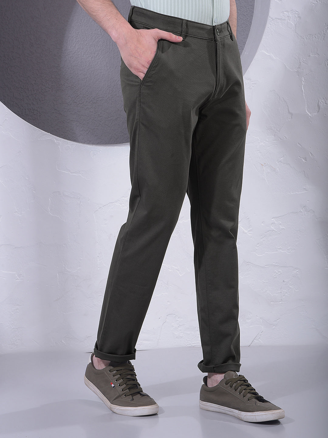 Smart Olive Trousers