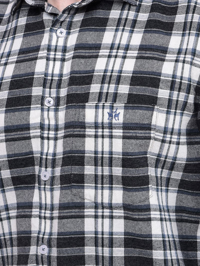 Blue Checked 100% Cotton Shirt