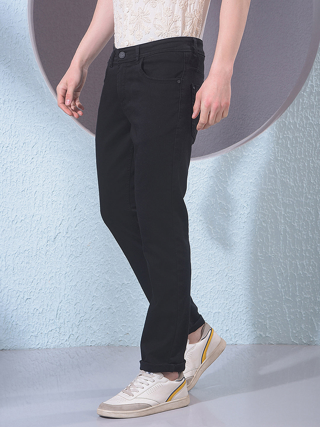 Midnight Black Slim-Cut Everyday Jeans