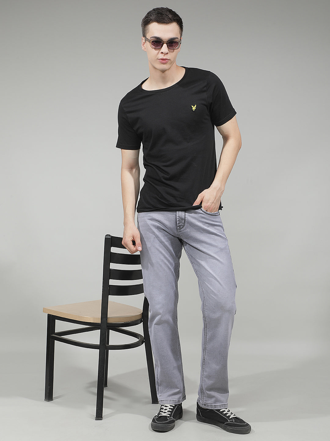 Classic Pewter Grey Straight Jeans