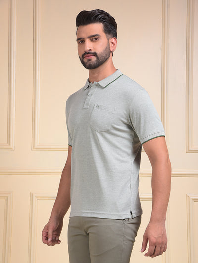 Green Polo Neck T-Shirt