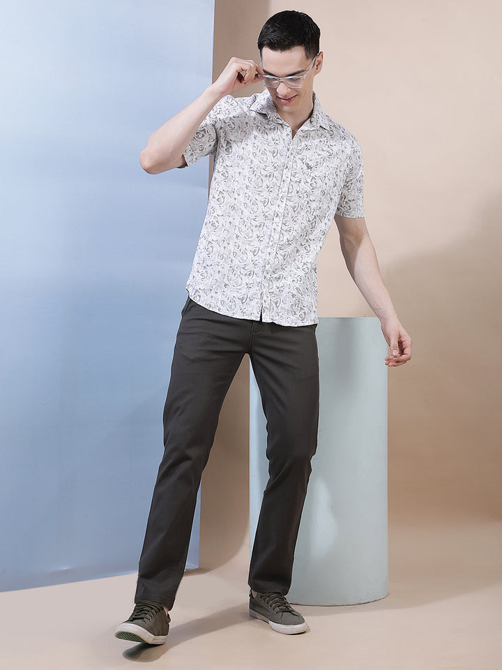 Luxe Forest Olive Straight Trousers