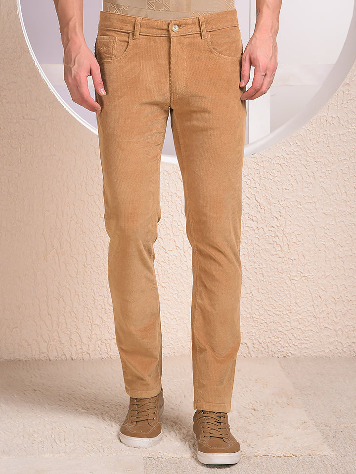 Khaki Corduroy Trousers