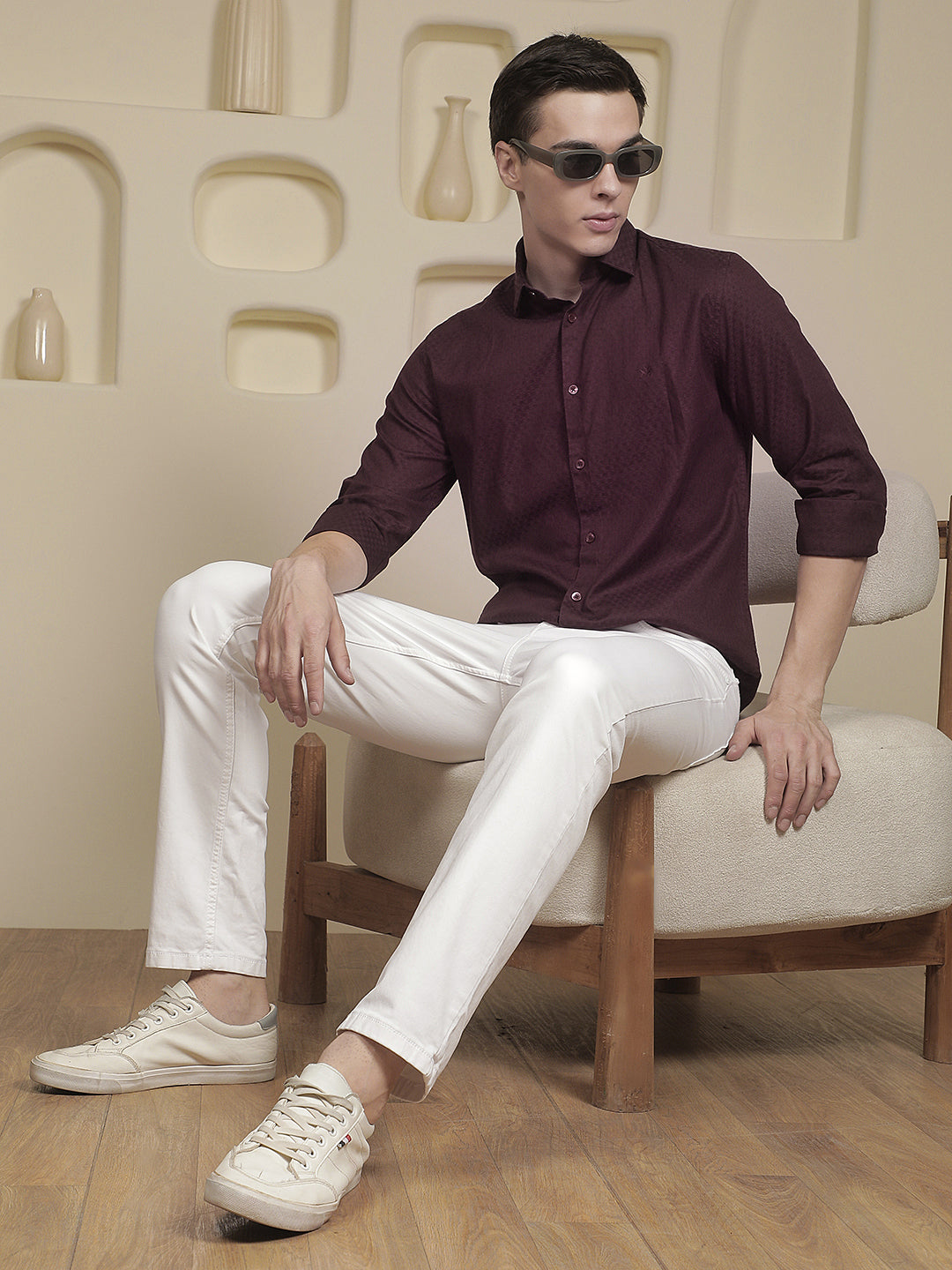 Structured Deep Wine Shirt