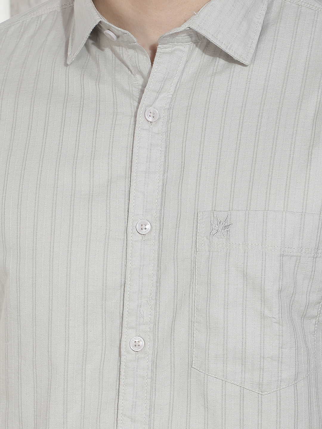 Grey Striped Shirt