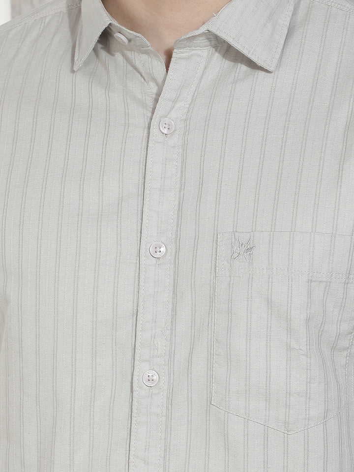 Grey Striped Shirt