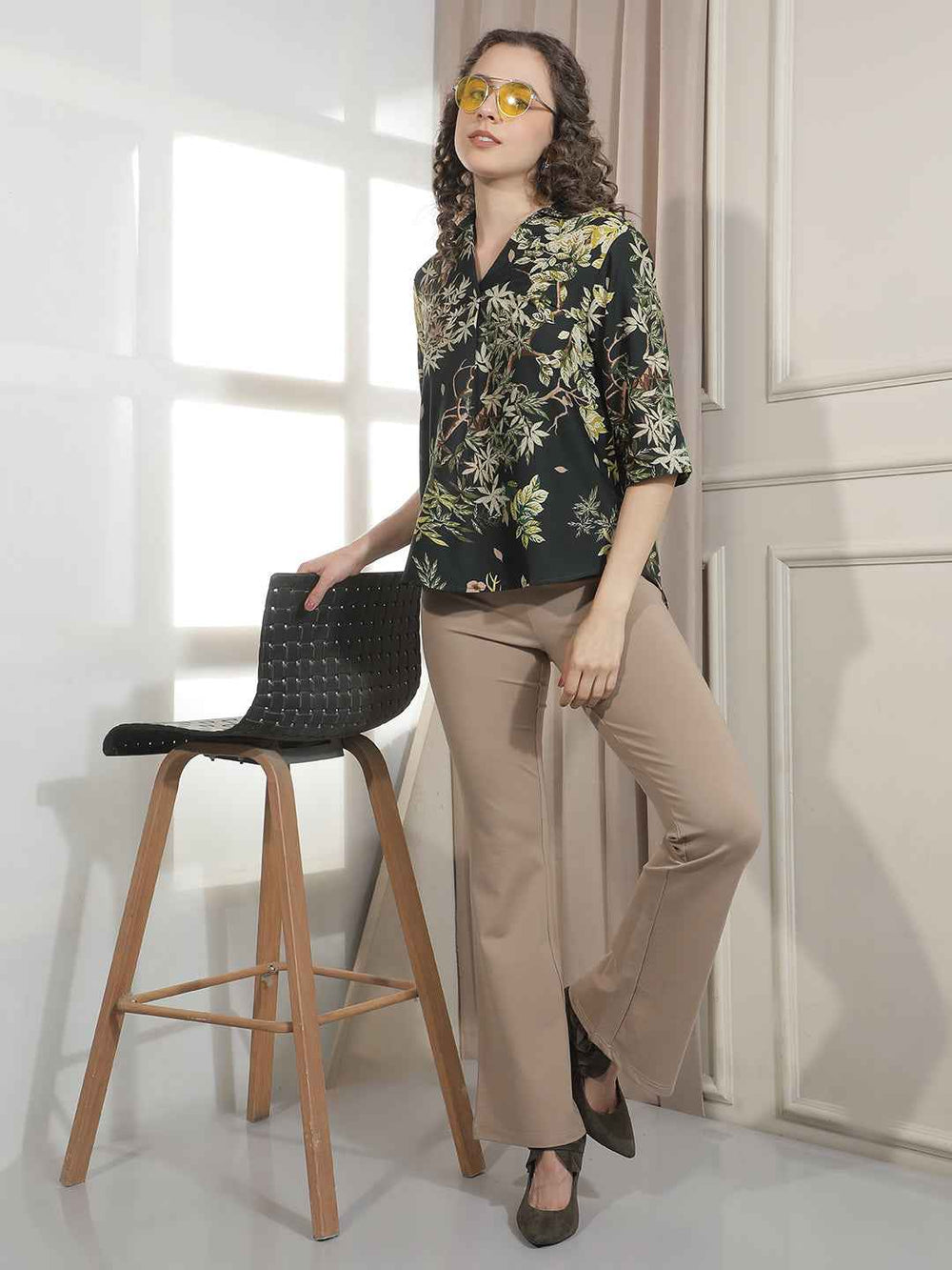 Lush Green Printed Top