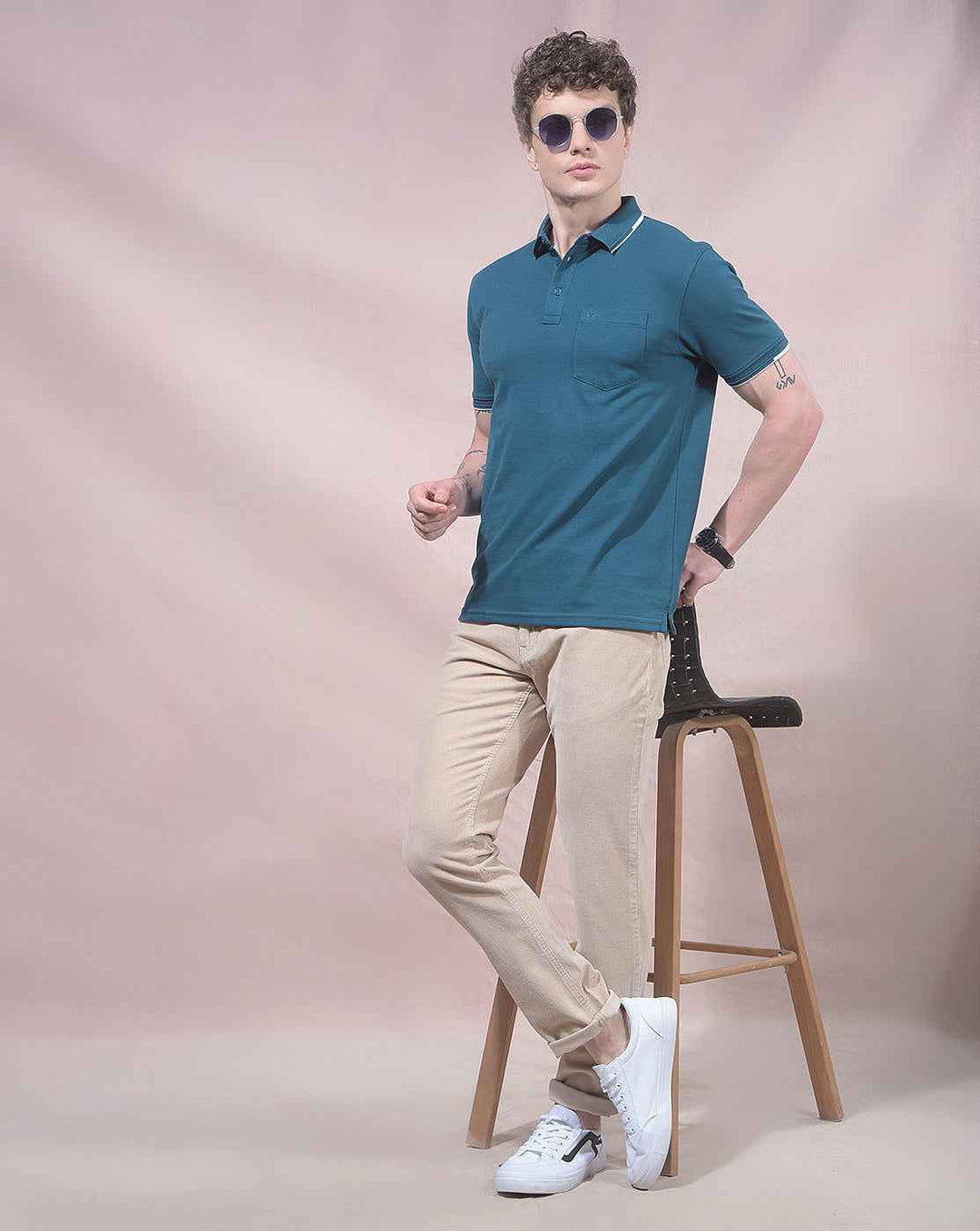 Ridge Beige Corduroy Trousers