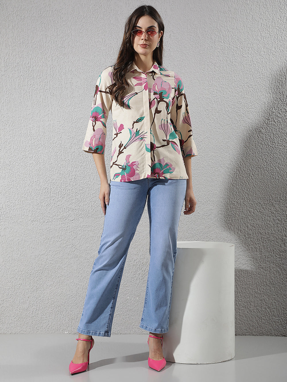 Refined Indigo Blue Straight Jeans