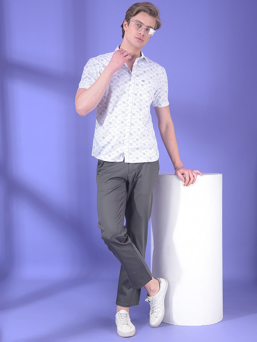 Olive Dobby Trousers