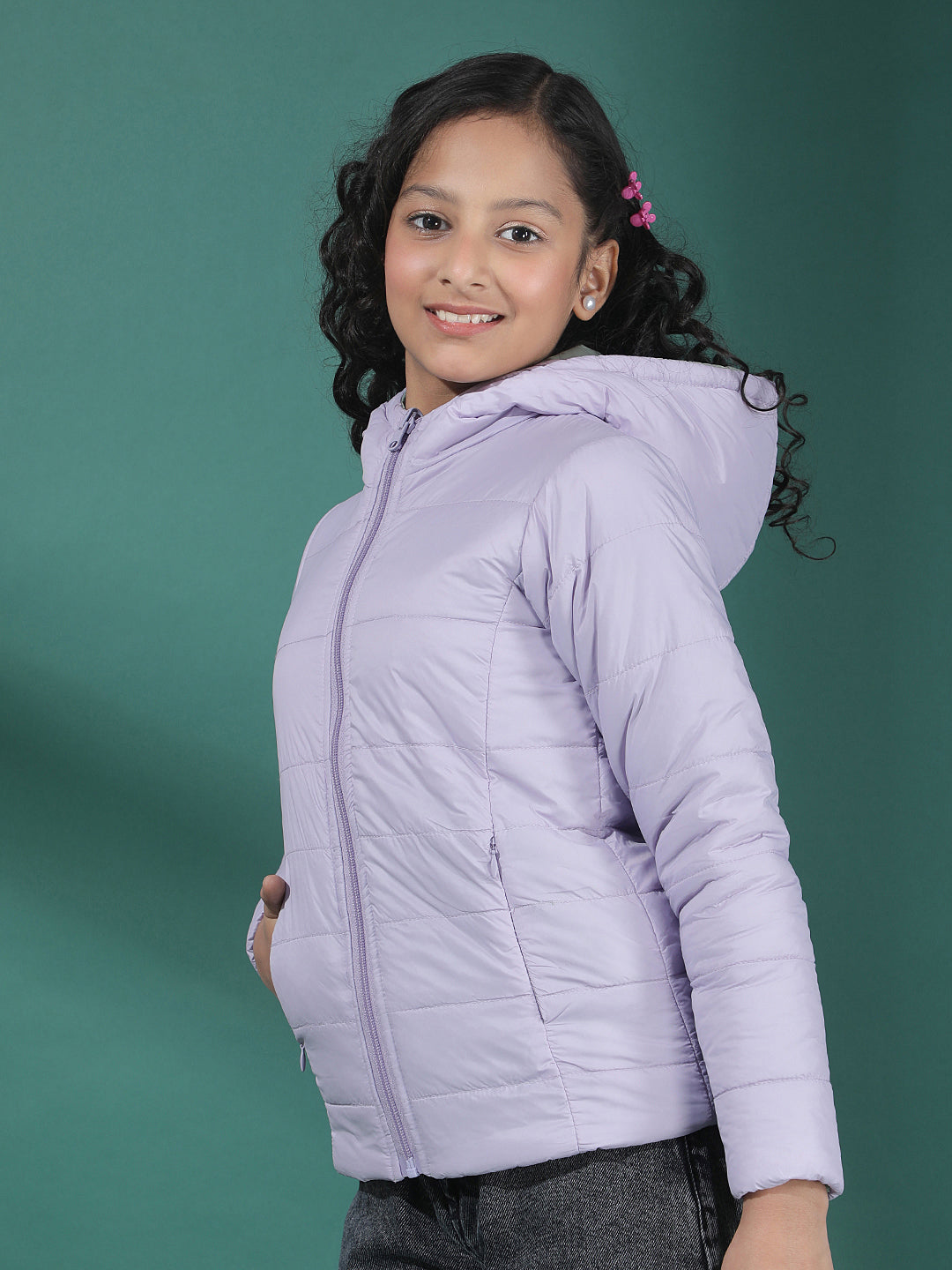  Mint Trail Hooded Puffer Jacket