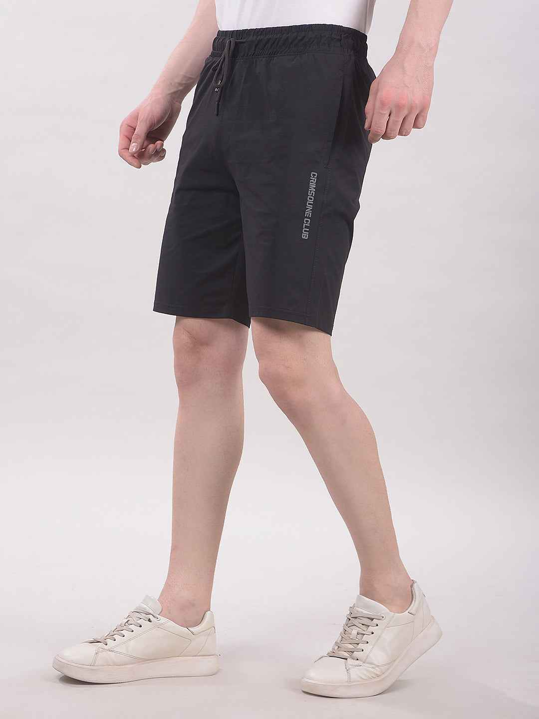 AetheronNoir Stripe Draw Shorts