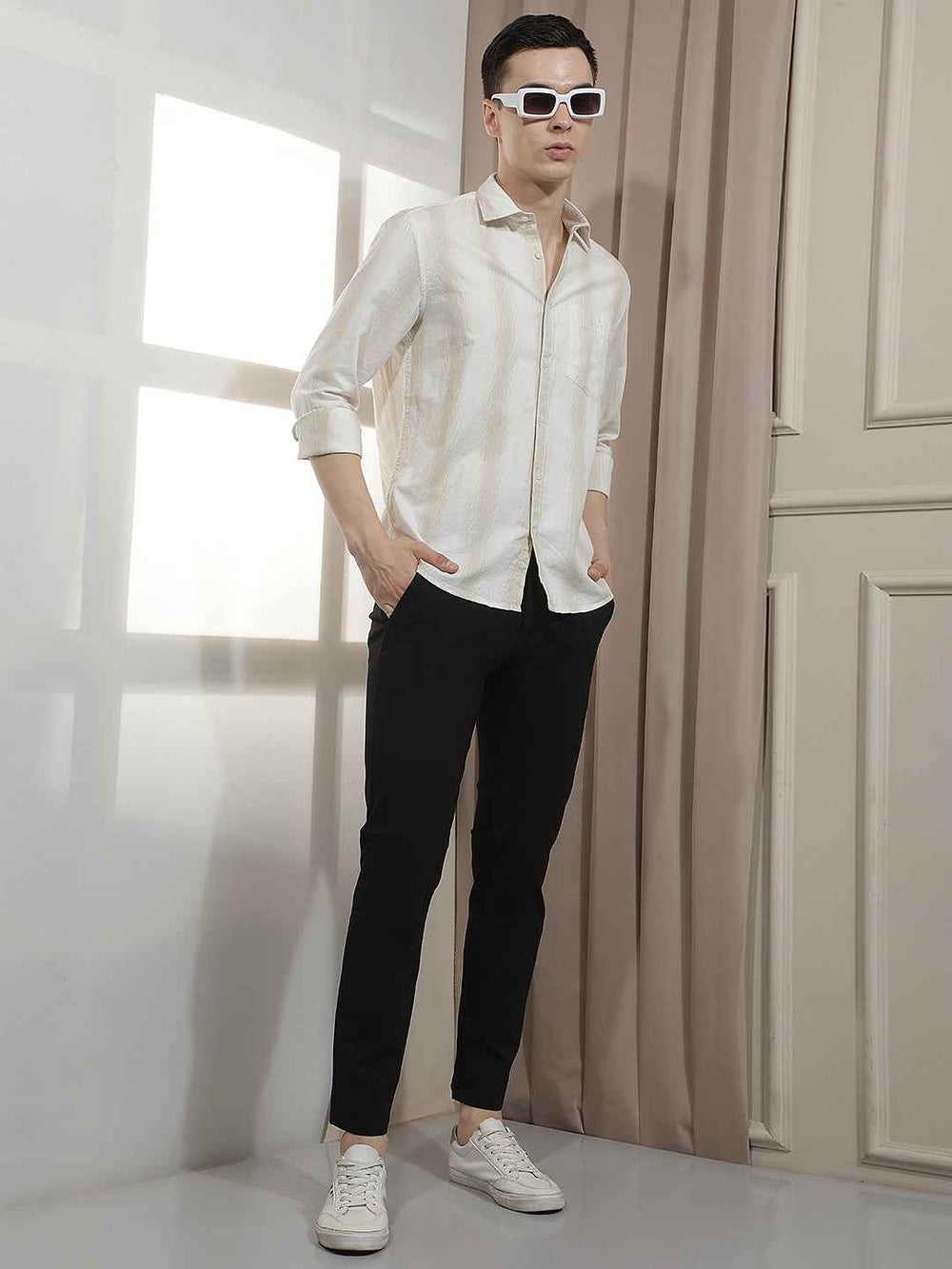 Navy Blue Knitted Trousers