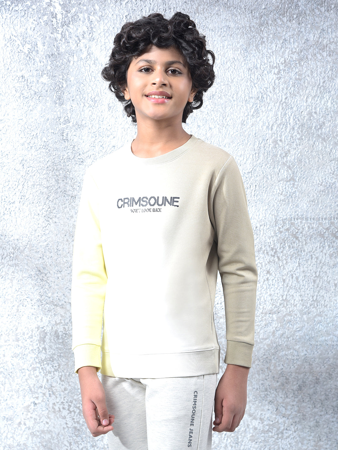 Multi-Color Typographic Print Sweatshirt