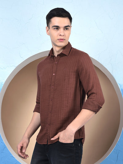 Chestnut Stripe Elegance Shirt