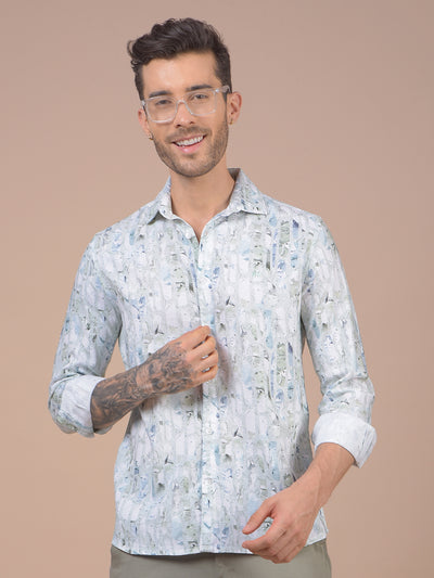 Multi-Color Printed Linen Shirt