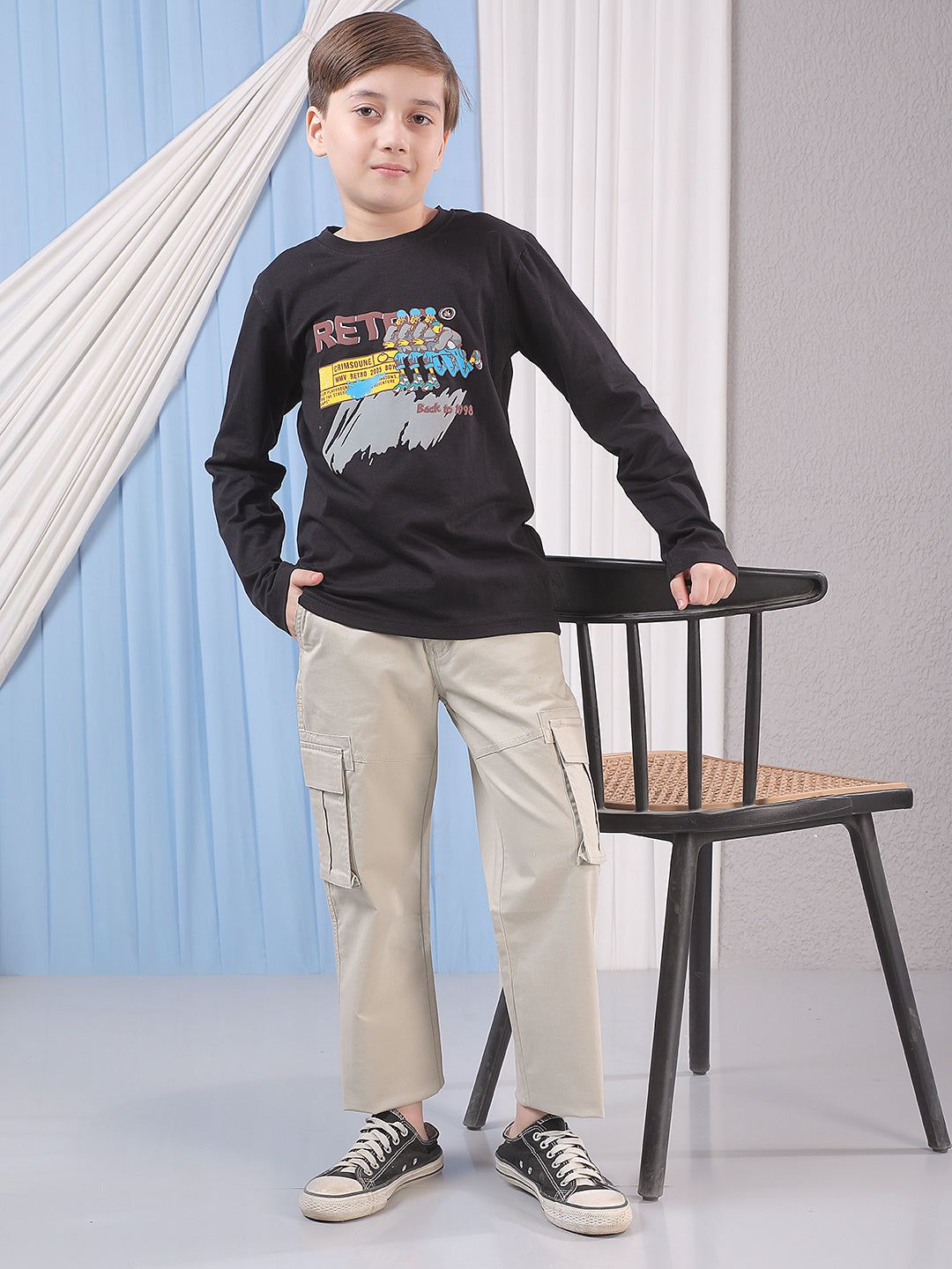 Almond Beige Cargo Trousers